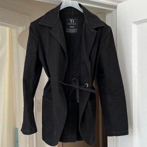 Y's Yohji Yamamoto Cotton Jacket in black